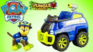 Pat Patrouille Chase Camion Jungle Rescue Paw Patrol Jouet Toy Review Patrulla de Cachorros [upl. by Aihseuqal595]