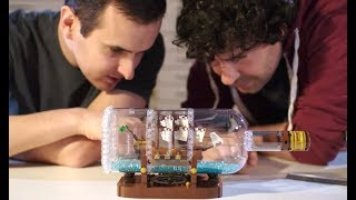 Ship in a Bottle LEGO Designer video  LEGO Ideas  21313 [upl. by Akim]