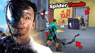 New Spider Character is Op 🔥 26 Kills Solo Vs Squad Gameplay  Free Fire Max [upl. by Apoor]