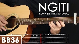 Ngiti  Ronnie Liang Guitar Tutorial [upl. by Anesusa]