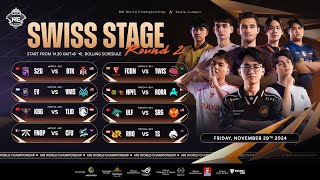 LIVE 🔴  MLBB M6 World Championship  Swiss Stage Day 2 [upl. by Eceerahs985]