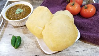 Easy Bhatura Recipe Instant Bhatura without yeast Fried Indian Bread [upl. by Lasky]