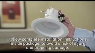 GE LED Downlight Is Easy To Install  GE Lighting [upl. by Cyril]