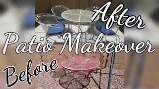 Before amp After I Patio Furniture Makeover 2018 [upl. by Fons]