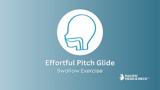 Effortful Pitch Glide  Swallow Exercise [upl. by Francie]