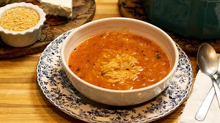 Manestra Greek Tomato amp Orzo Soup [upl. by Sebastien]