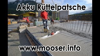 MSB RüMoo Akku Rüttelpatsche Betonpatsche Abziehpatsche Patsche Beton abziehen leicht gemacht [upl. by Releyks44]