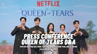 Queen Of Tears Press Conference Kim Soo Hyun Kim Ji Won Park Sung Hoon Kwak Dong Yeon Joo Bin [upl. by Zebaj]