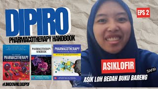 ASIKLOFIR REVIEW PHARMACY BOOK quotDIPIRO PHARMACOTHERAPY HANDBOOKquot [upl. by Naujad]