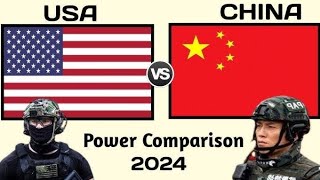 USA vs china military power comparison  china vs america military power [upl. by Eelta580]