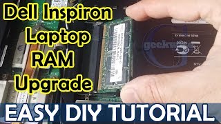 LAPTOP RAM UPGRADE DELL INSPIRON 1545 Easy DIY Tutorial [upl. by Aurthur249]