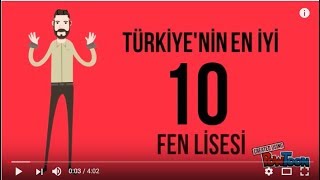 Türkiyenin En İyi 10 Fen Lisesi Hangisi [upl. by Julide745]