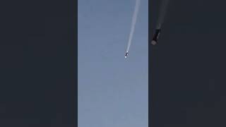 Heavy rocket booster caused by space x⚡ space tesla [upl. by Enileoj]