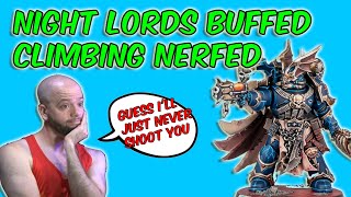 Kill Team NEW FAQs Night Lords OP climbing nerfed rerolls buffed [upl. by Nollid]