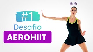 AEROHIIT PARA QUEIMAR 500 CALORIAS  EMAGREÇA RÁPIDO [upl. by Eirotal]