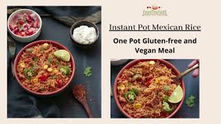 Instant Pot Mexican RiceVegan Glutenfree One Pot Meal [upl. by Yerag438]