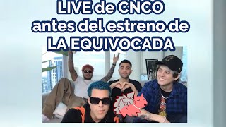 CNCO  La Equivocada Live [upl. by Ralli]