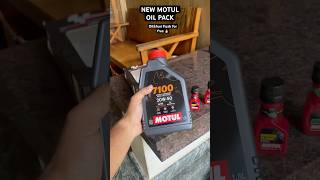 NEW MOTUL OIL PACK with oilampfuel flush free 🔥worth 400motul motulindia [upl. by Oberstone]