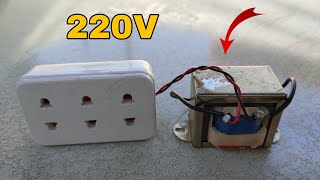 Turn a Small Transformer into 220V 800W amazing Powerful Generator [upl. by Annahael39]