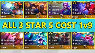 S10 ALL 5Cost Units 3 Star 1v9 ⭐⭐⭐ [upl. by Ttezil]