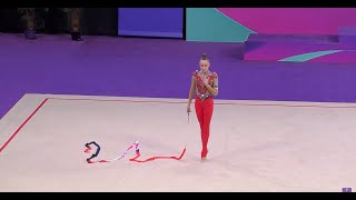 Polina Karika Ribbon Qual 26950  World Challenge Cup ClujNapoca 2023 [upl. by Fabrienne]