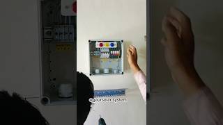 Rooftop Solarpanel inverter amp Ac dc box fitting solarpannel wiring shorts yt viralvideo [upl. by Nosiddam]