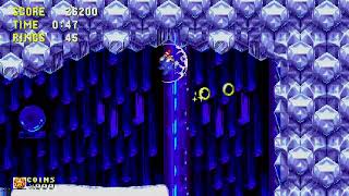 Sonic Origins PC Speedrun in S3ampK as Sonic in Ice Cap 1 in 20411 [upl. by Chelsy]