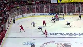 Henrik Zetterberg OT Goal 2013 Stanley Cup Playoffs WCQF Game 6 [upl. by Notfilc]