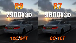 Ryzen 7 9800X3D vs Ryzen 9 7900X3D  Gaming Benchmarks and Test [upl. by Tterraj]