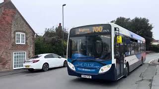 STAGECOACH BUS ROUTE 700 ARRIVING INTO FERRING STREET FERRING WORTHING [upl. by Louisa]