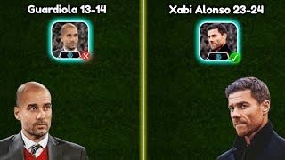 Choosing the Perfect Manager Guardiola 1314 Xabi Alonso 2324 Manager Pack in eFootball 2024 [upl. by Lavena]