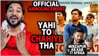 Panchayat Season 3 Official Update By Amazon Prime Video  Mirzapur Season 3 Release Date [upl. by Towroy907]