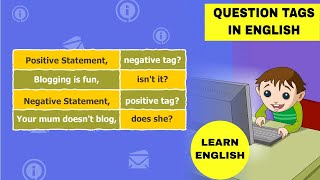 Question Tags In English  How to form Question Tags  Ask Questions In English  Tag Questions [upl. by Mcroberts]