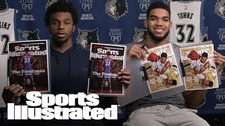 Andrew Wiggins amp KarlAnthony Towns React To First Sports Illustrated Cover  Sports Illustrated [upl. by Mosi]