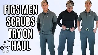 Petite Mens Wear FIGS Scrubs and Underscrub Unboxing and TryOn Haul [upl. by Gisele]