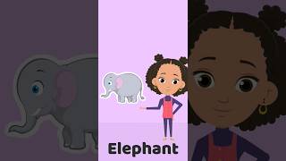 E is for Elephant 🐘  Learn ABC shorts [upl. by Annaid]