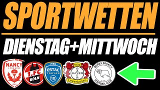 SPORTWETTEN FÜR DIE ENGLISCH WOCHE❗️📝DIENSTAGMITTWOCH BUNDESLIGA LIGUE 2 CHAMPIONSSHIP🔥 [upl. by Nhguavaj]