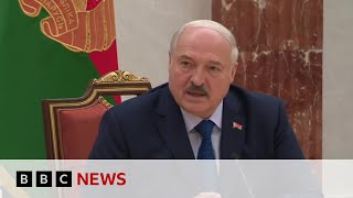 Belarus leader Alexander Lukashenko says head of Wagner mercenary group is in Russia  BBC News [upl. by Shaia]