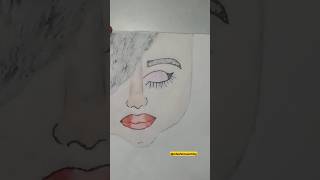 How to draw a face calligraphy calligraphy drawing artwork draw anime paint cartoon diy [upl. by Barthelemy]