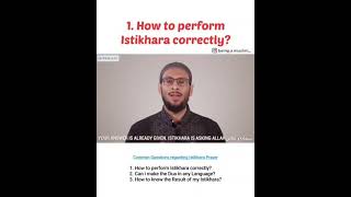 How to perform Istikhara  Istikhara prayer  QA about Istikhara [upl. by Verneuil]