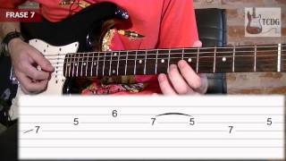 Como Tocar El Solo De Stairway To Heaven 3 Led Zeppelin Tutorial De Guitarra Eléctrica TCDG [upl. by Tybi]