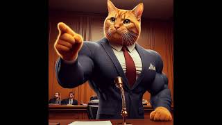 Cat as a Lawyer cat catts cuteanimal catlover cute [upl. by Annayram]