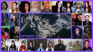 Attack on Titan Opening 7  The Rumbling  The Final Season Part 2  React Mashup 進撃の巨人OP7 [upl. by Michiko472]