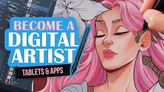 A Beginners Guide to Become a Digital Artist 💻✏️ Drawing Tablets amp Apps 2022 [upl. by Gena]