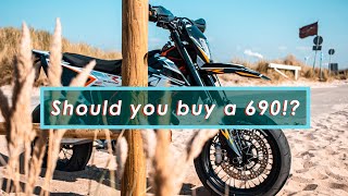 WHY you SHOULD get the KTM 690 SMC R  Top 5 reasons explained [upl. by Aicinad]