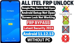 All Itel Frp Bypass 2024 A49A58A70A661LA661WA665L EASY METHOD Android 111213 Without PC [upl. by Gosselin]