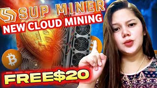 NEW FREE CLOUD MINING SITE  EARN MONEY EVEN OFFLINE  SUP MINER REVIEW [upl. by Feodora837]