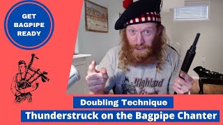 Learn Doubling Technique The FUN Way  Play Thunderstruck On The Bagpipe Chanter [upl. by Yenobe999]