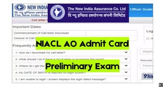 NIACL AO Admit Card 2024 Out – Download Hall Ticket at newindiacoin  Exam Date [upl. by Cochrane]