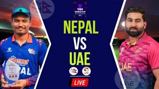 Nepal 🇳🇵vs 🇦🇪 Uae t20 world Cup qualifier semi final  Highlights [upl. by Etteiram]